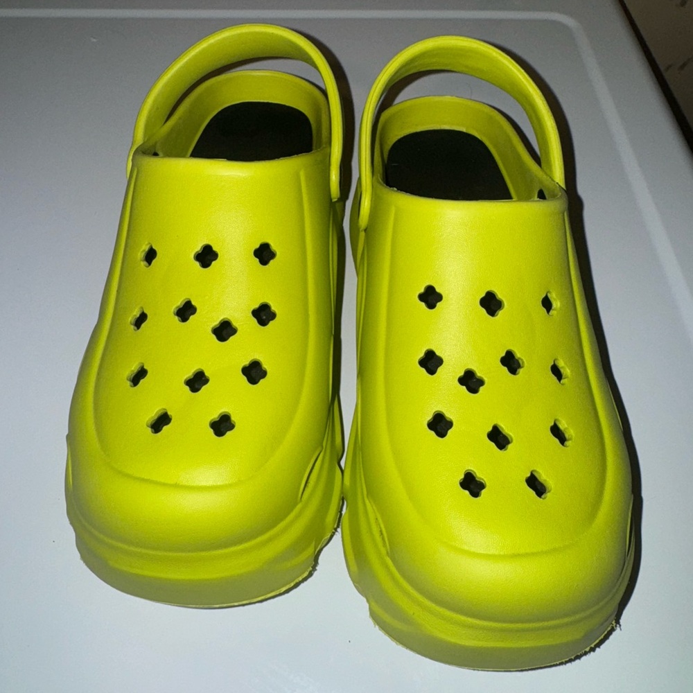 Women's Neon Yellow Clogs